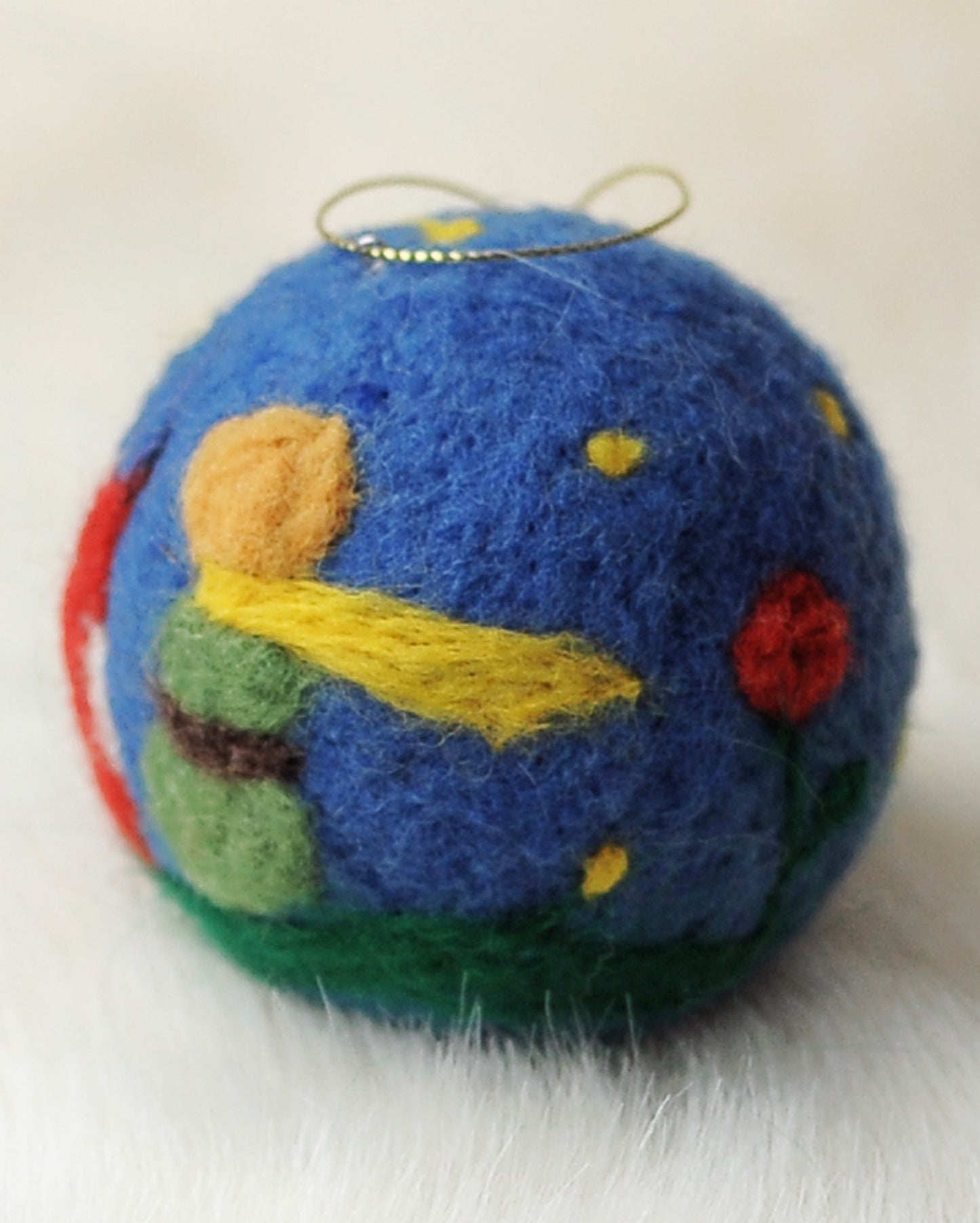Little Prince - Needle felted Christmas ornament