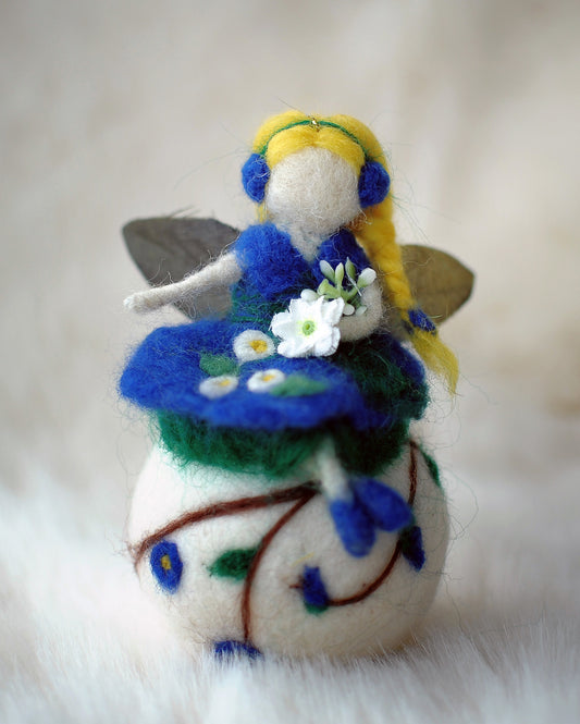 Needle felted fairy
