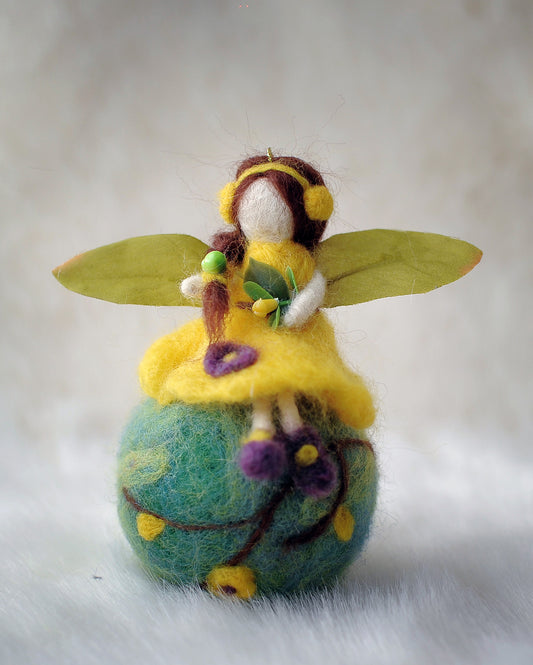 Needle felted fairy