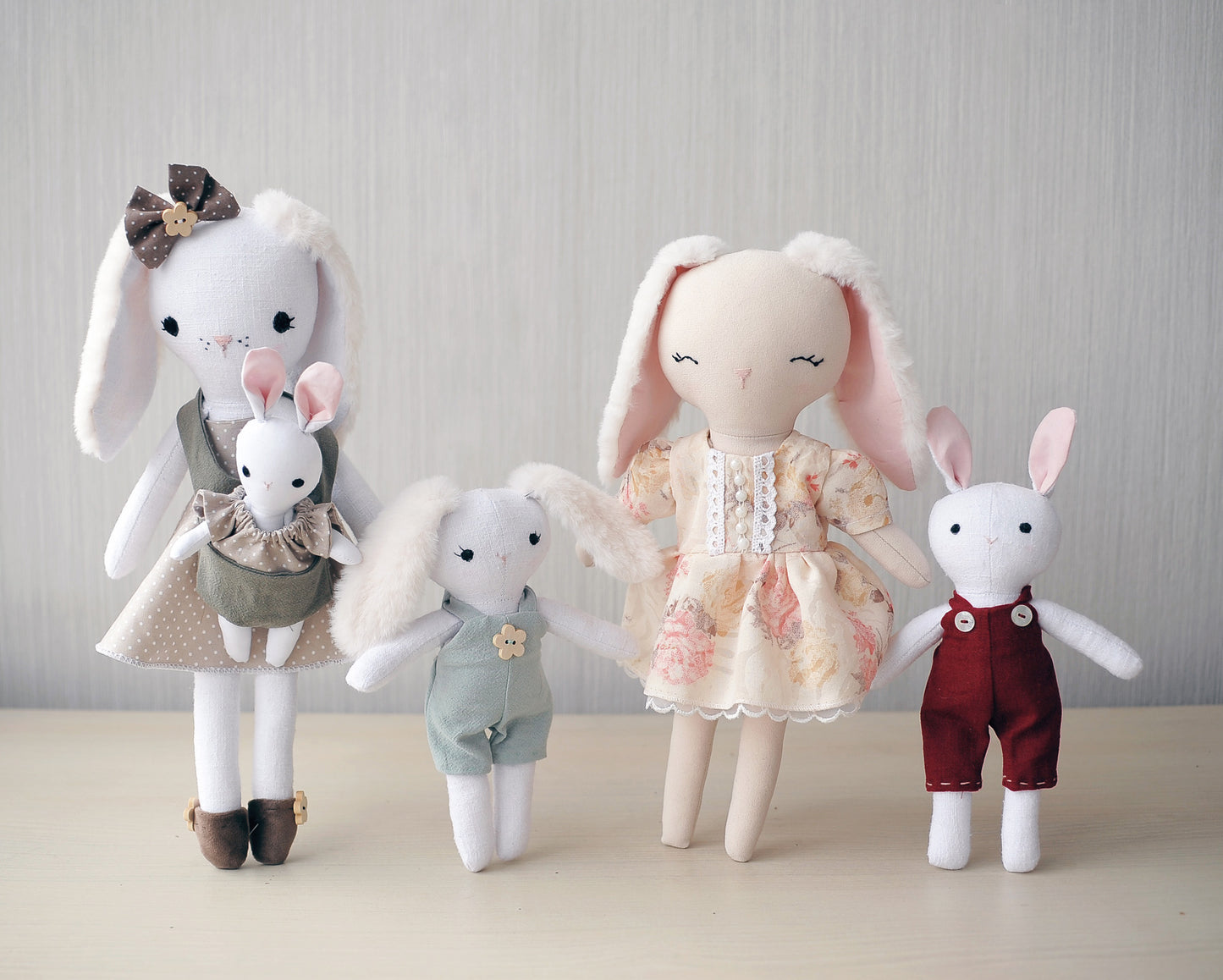 Bunny doll and babies