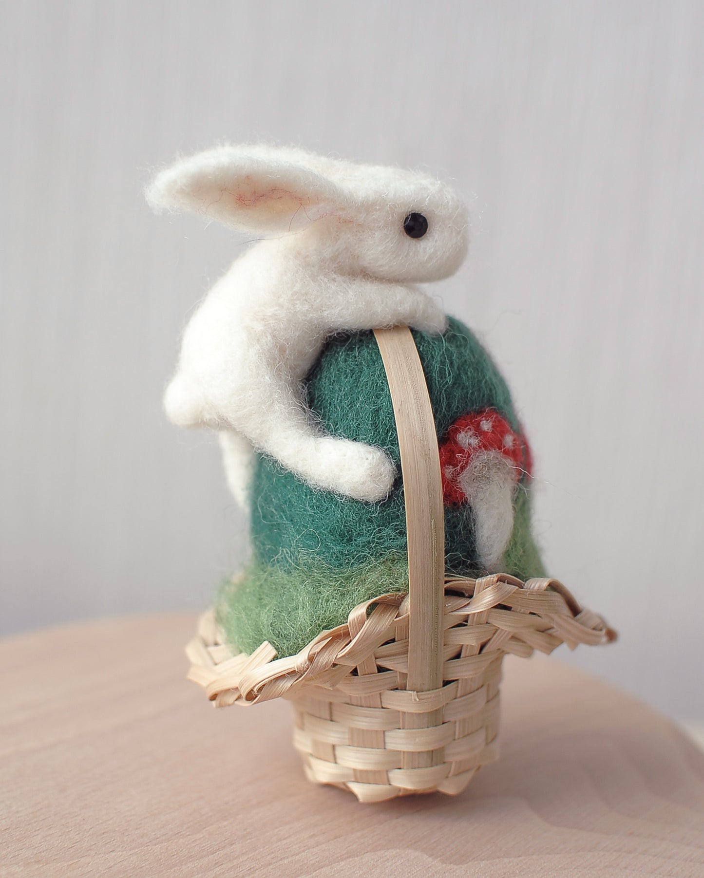 Needle felted Easter bunny and egg