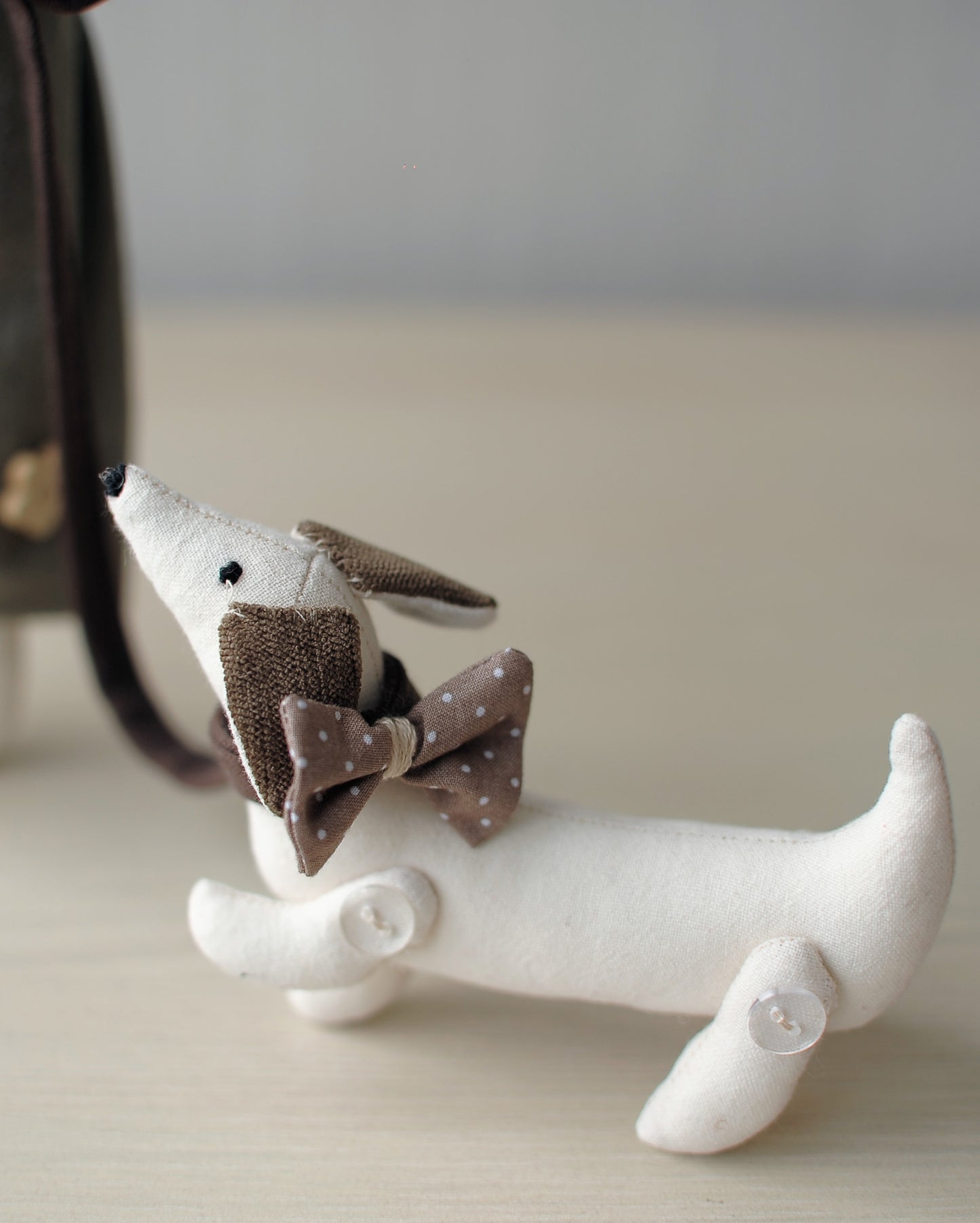 Cute mouse with little dog