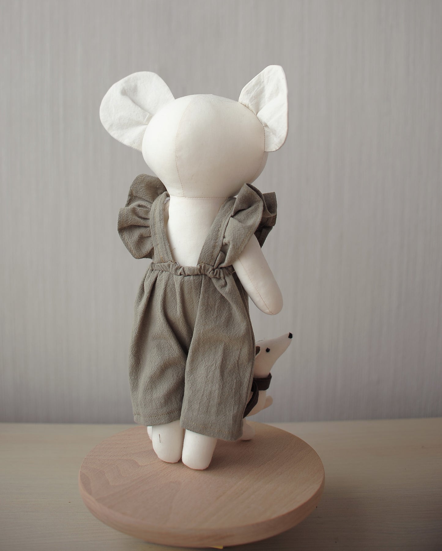 Cute mouse with little dog