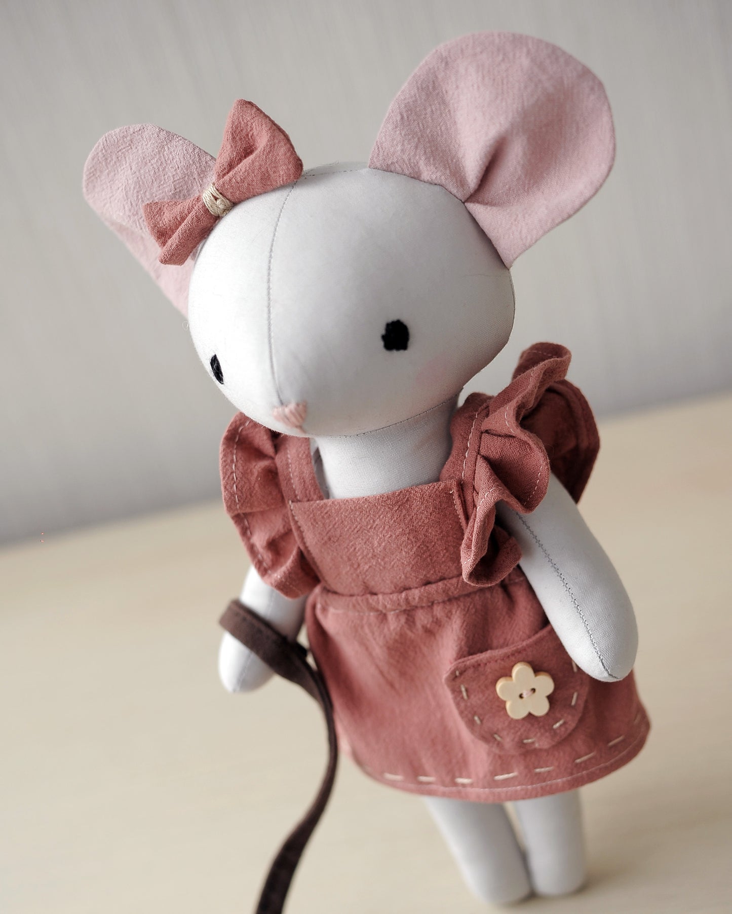 Cute mouse with little dog