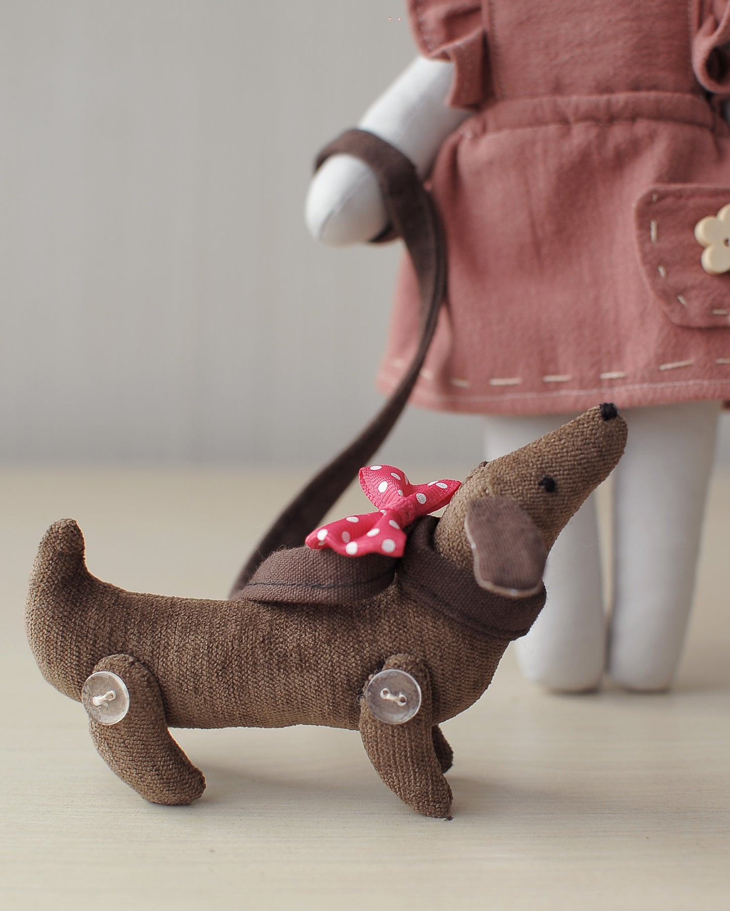 Cute mouse with little dog