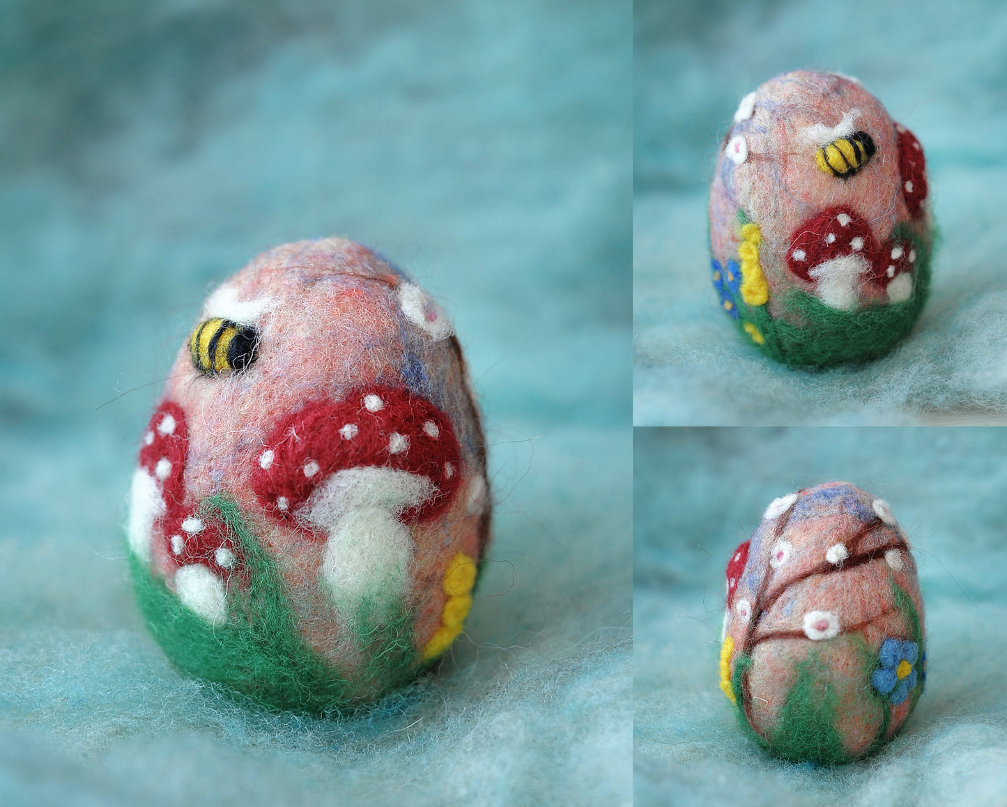 Needle felted Easter egg