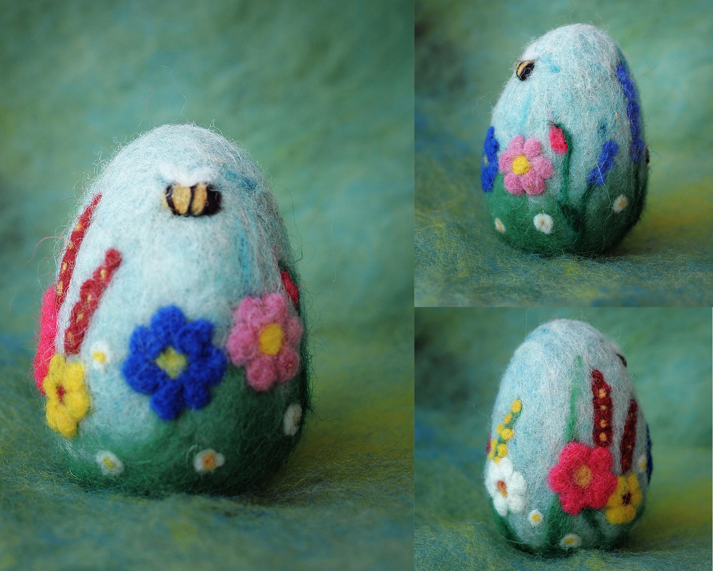 Needle felted Easter egg