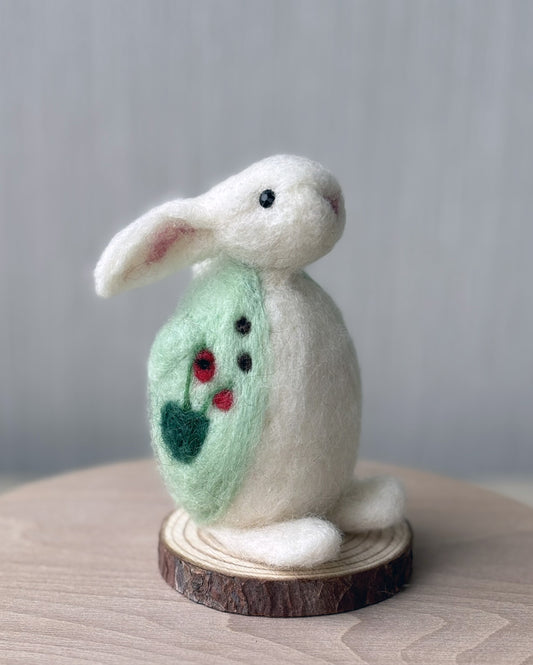 Needle felted Easter bunny