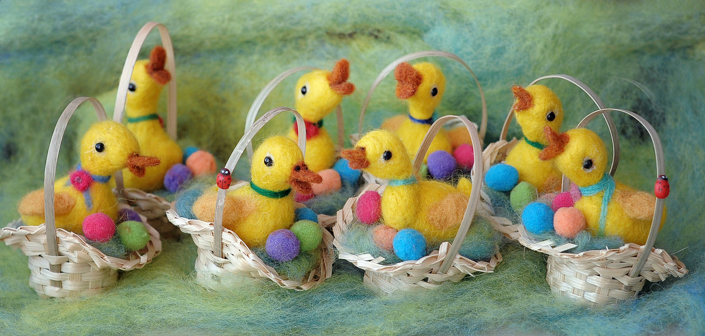 Needle felted little duck