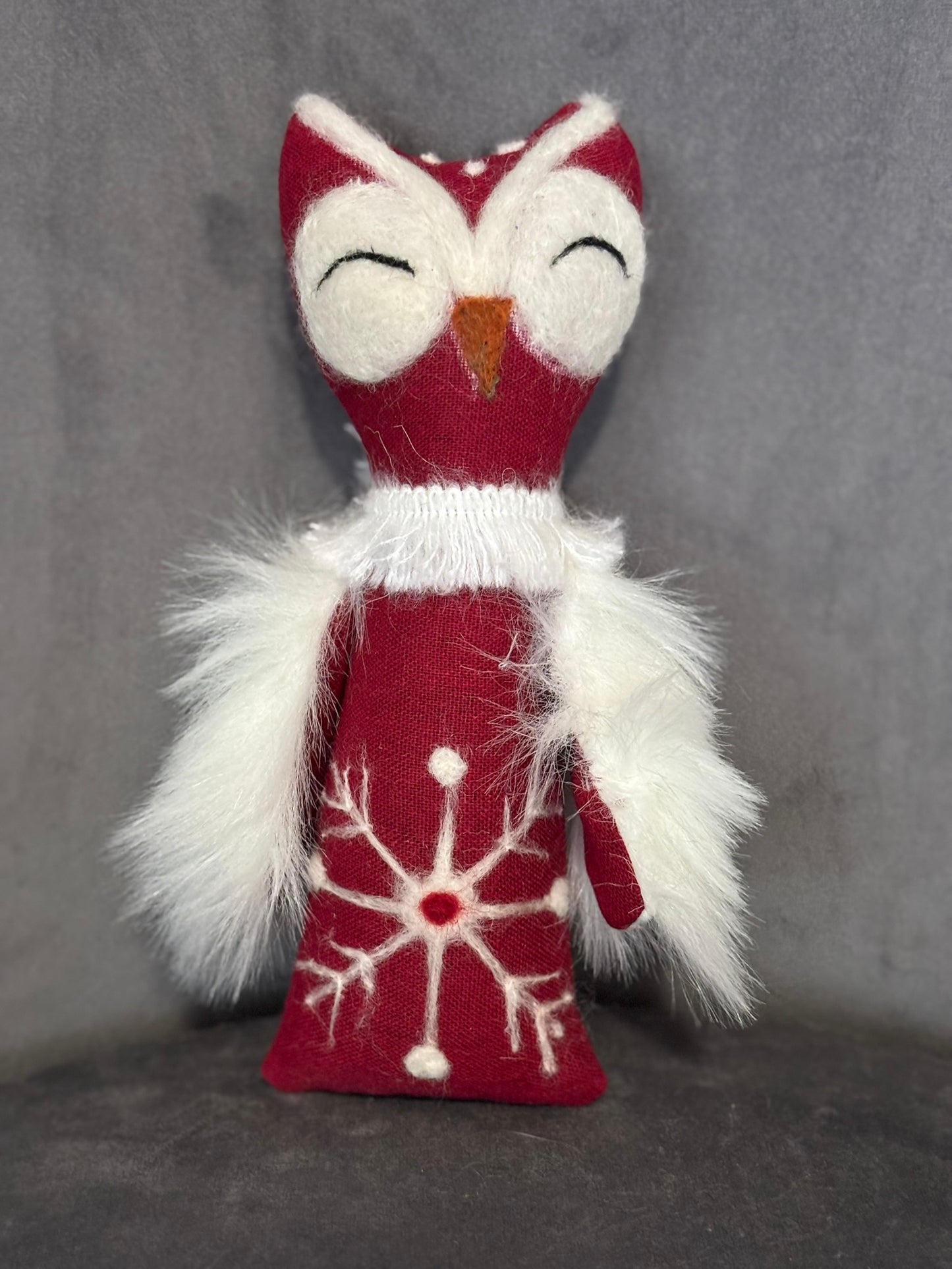 Owl textile doll