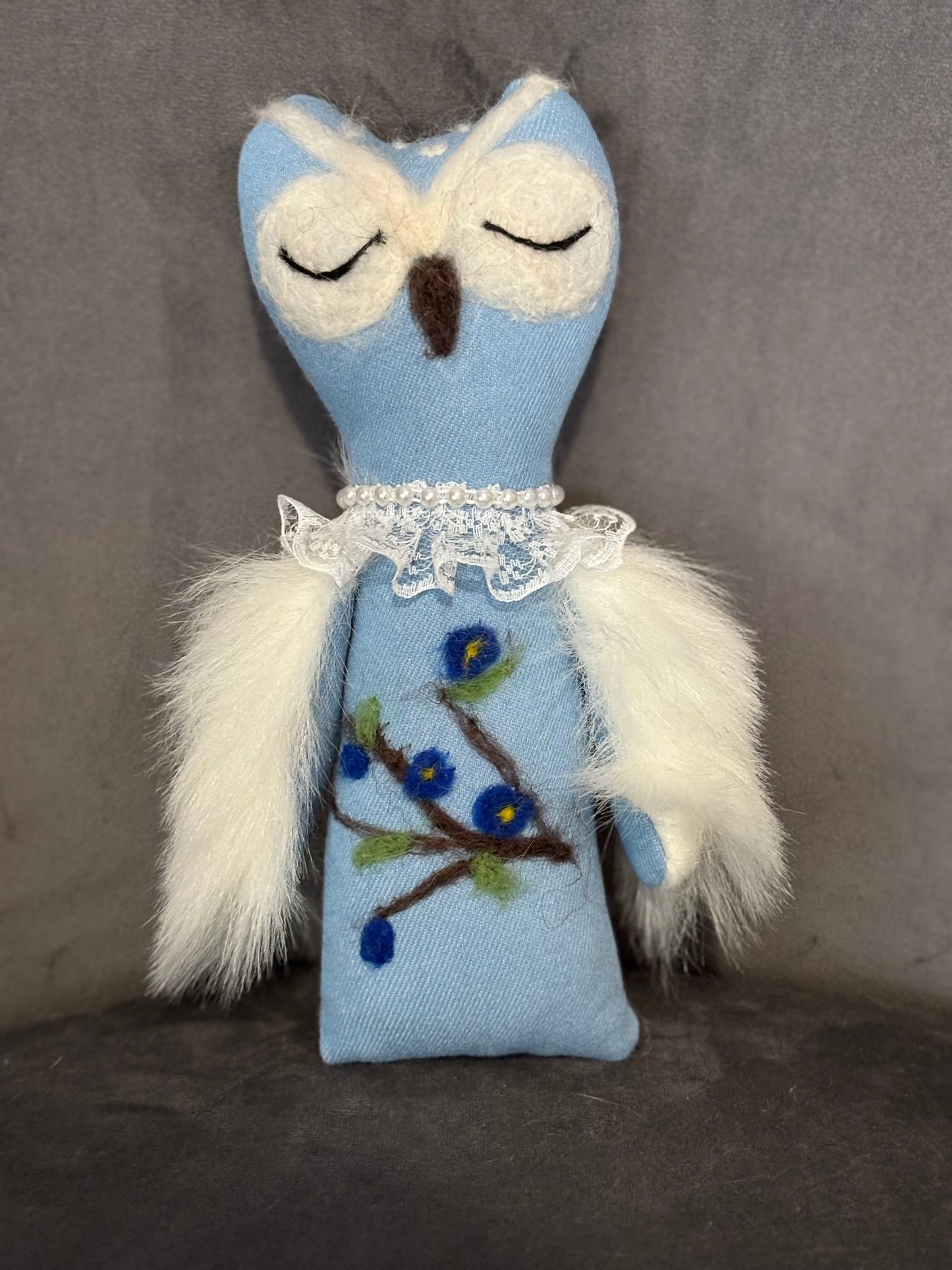 Owl textile doll