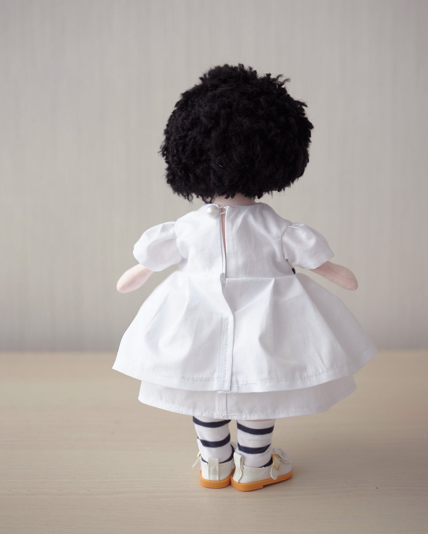 Olena doll with stripped dress - personalized on request