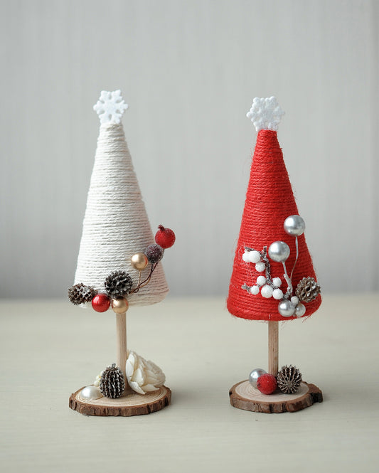 Christmas table tree ornament - set
