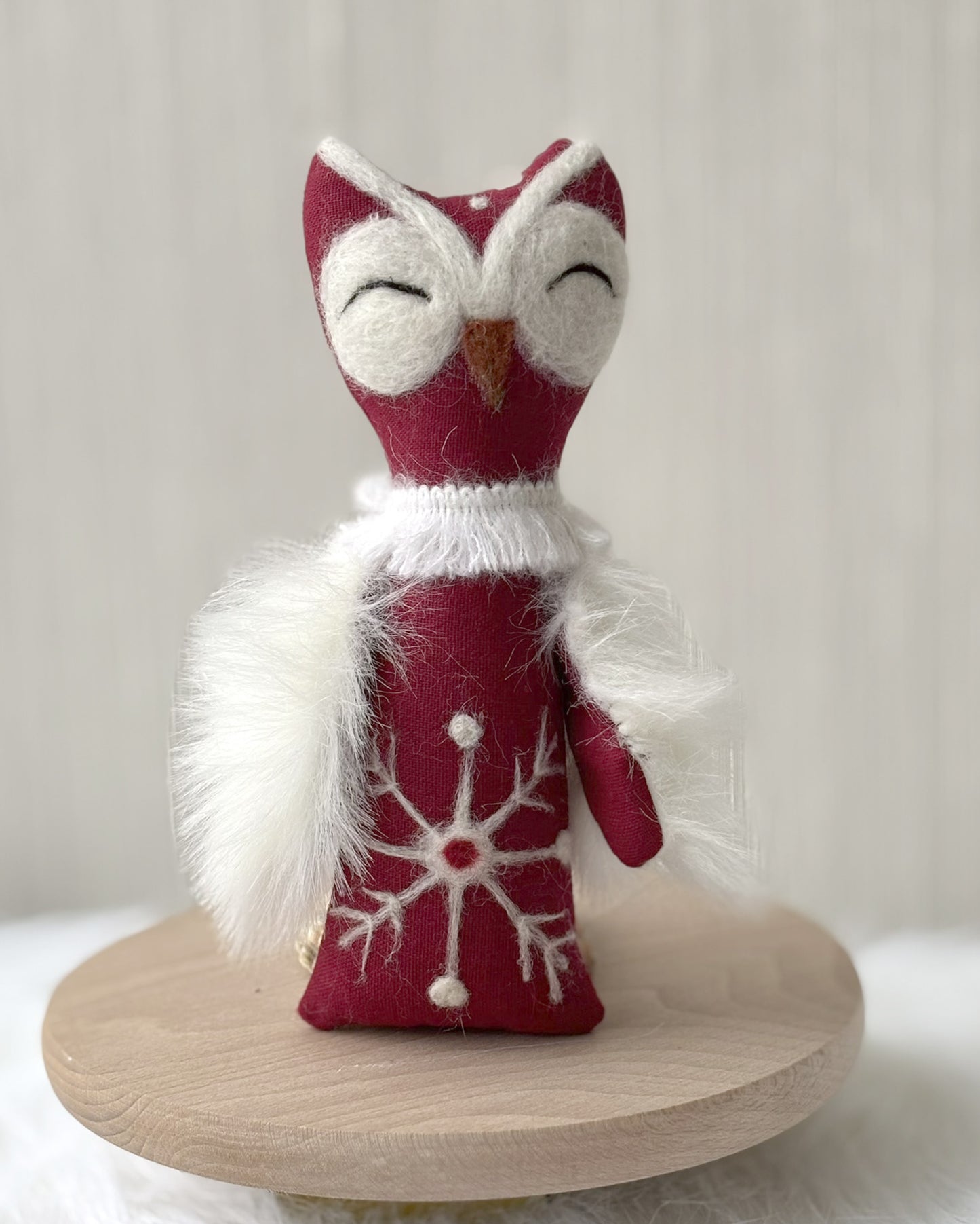 Owl textile doll