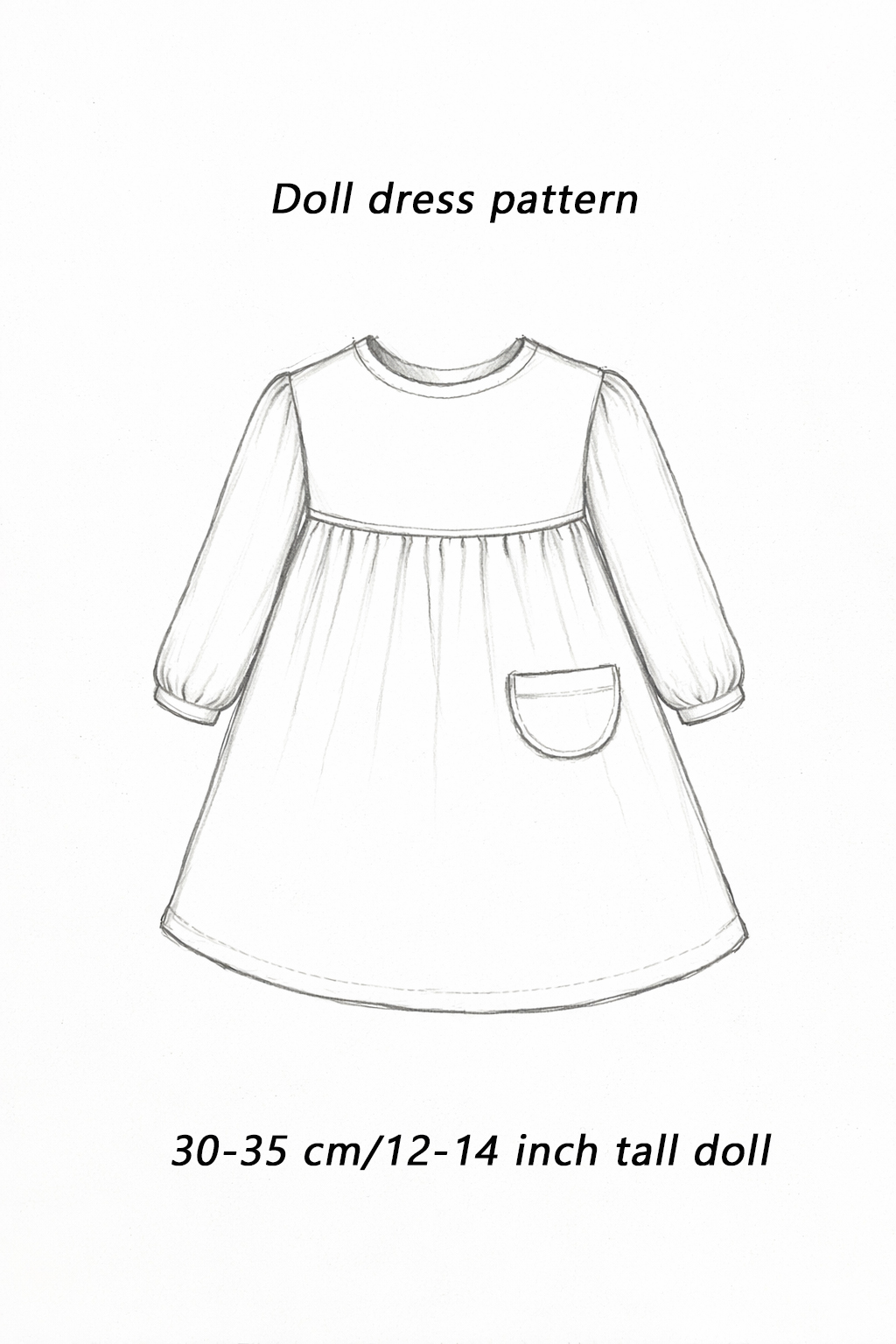 Doll dress pattern