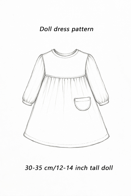 Doll dress pattern