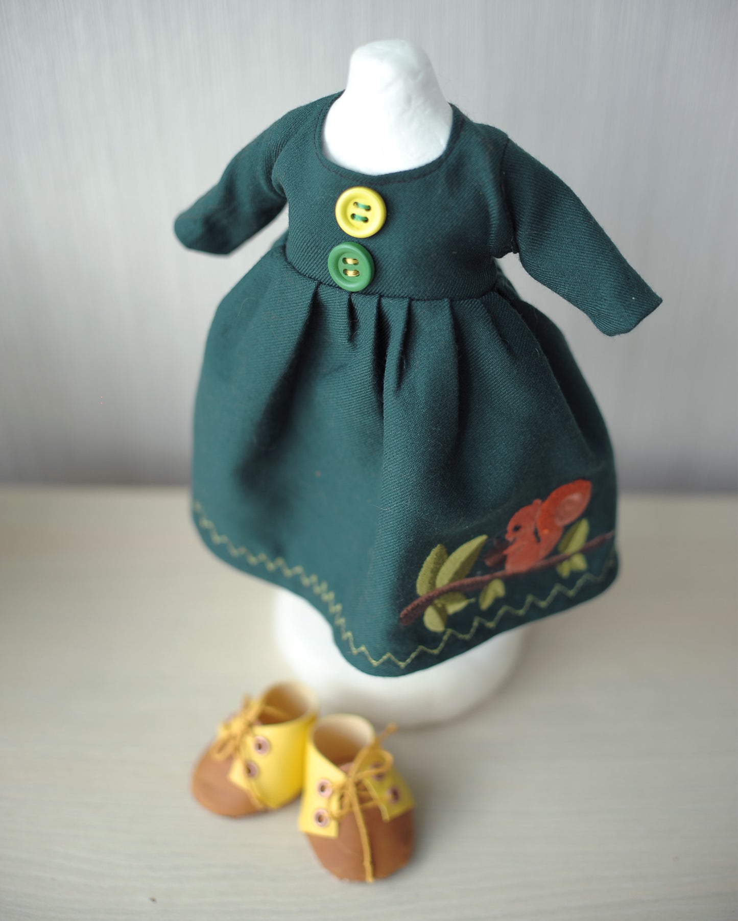 Doll dress - Forest dream