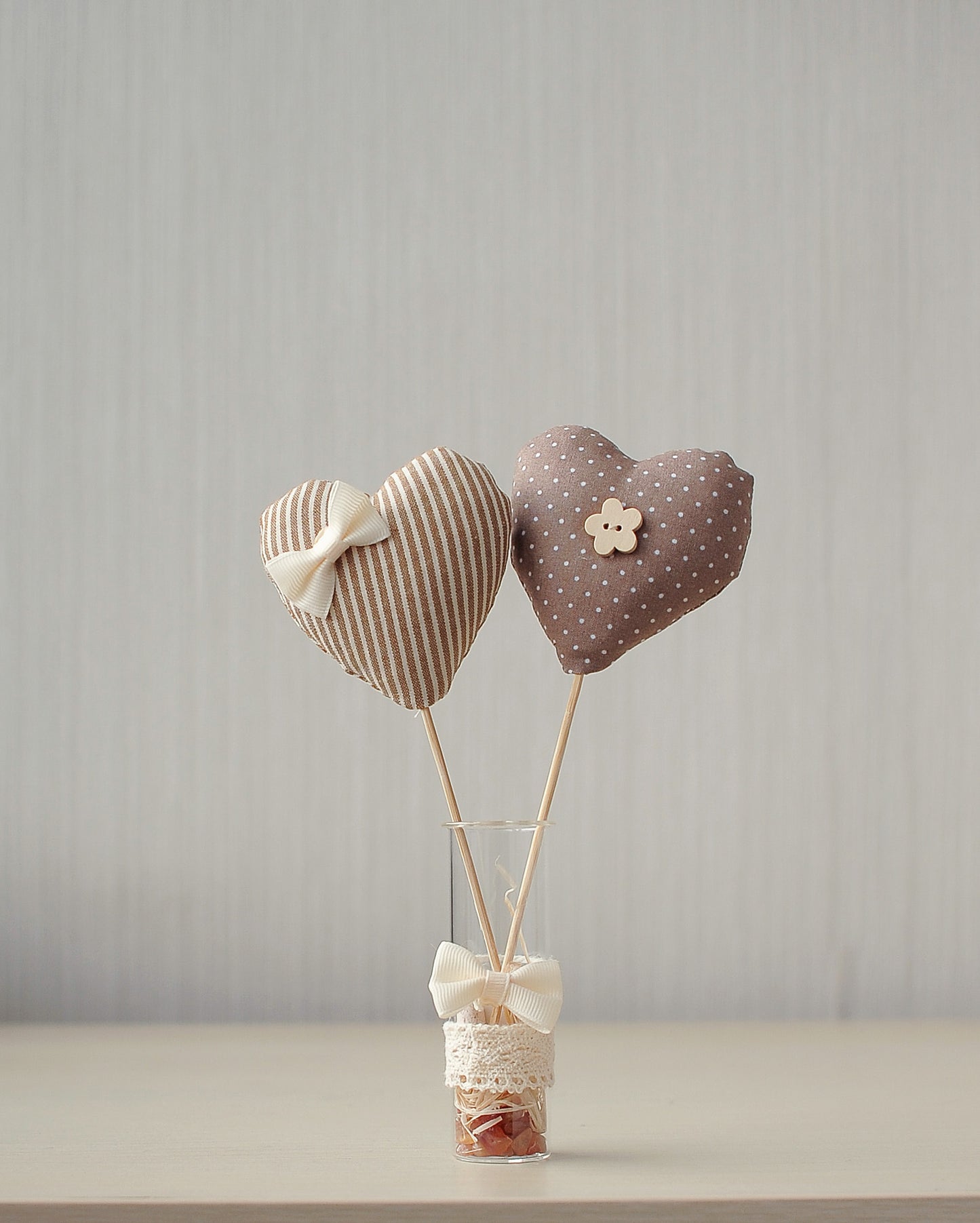 Fabric Heart Table Decorations