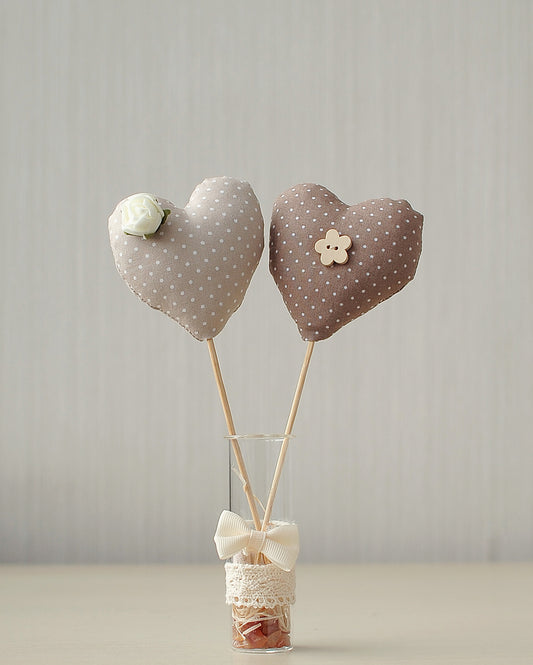 Fabric Heart Table Decorations