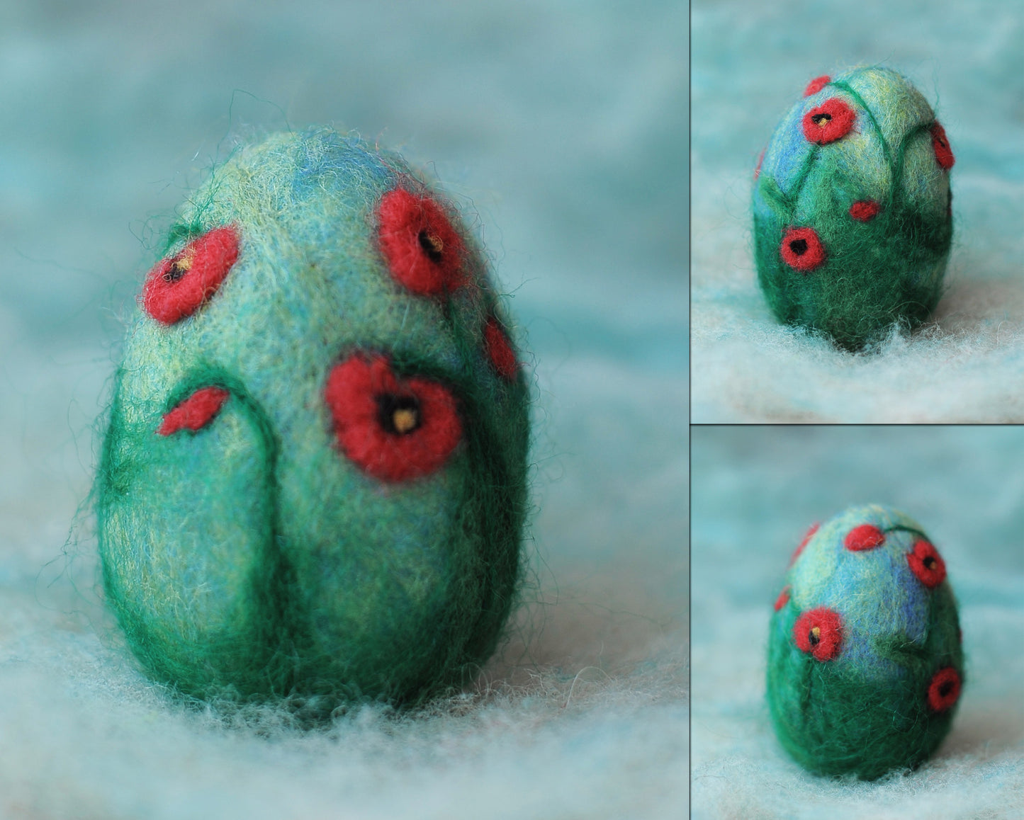 Needle felted Easter egg