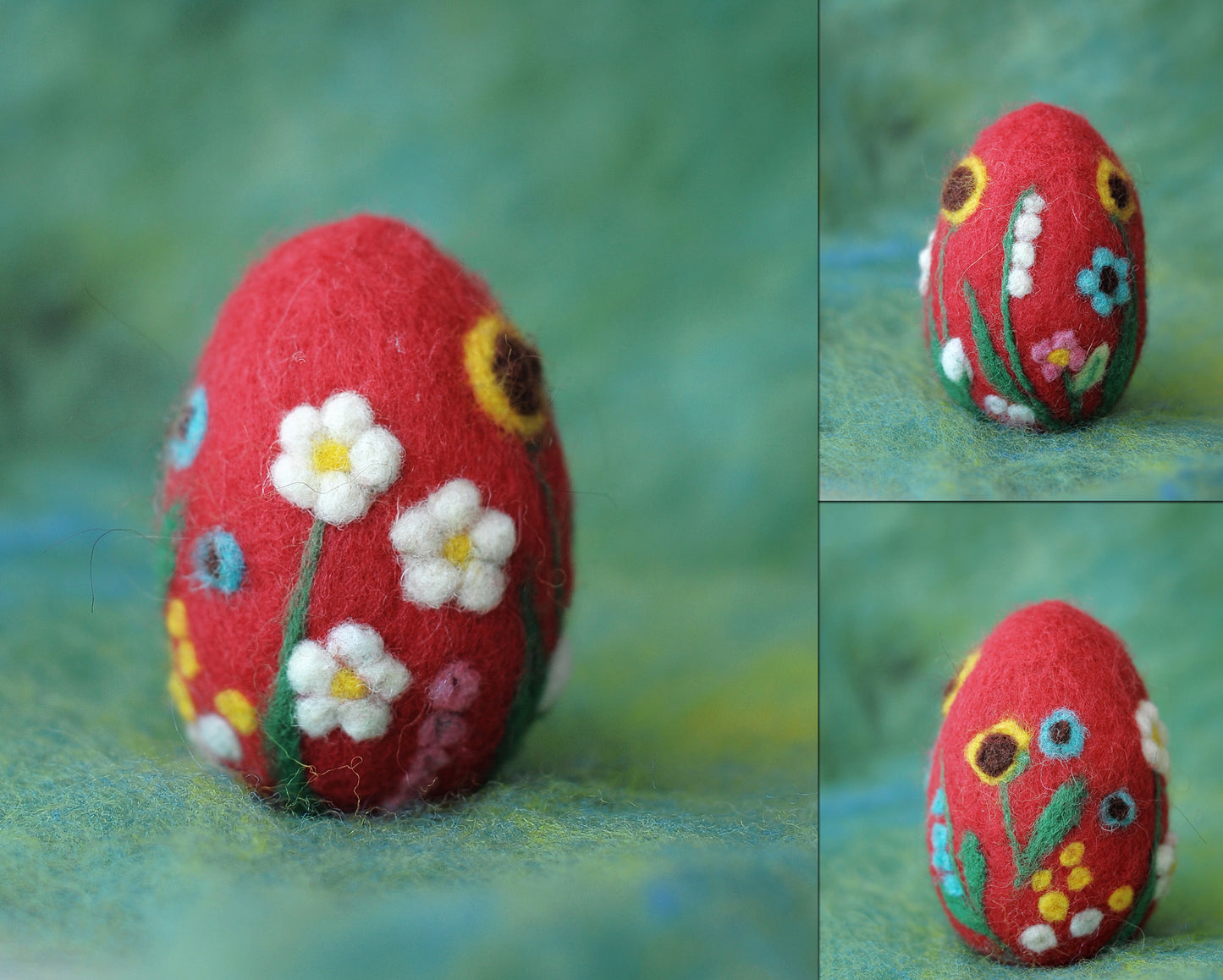 Needle felted Easter egg