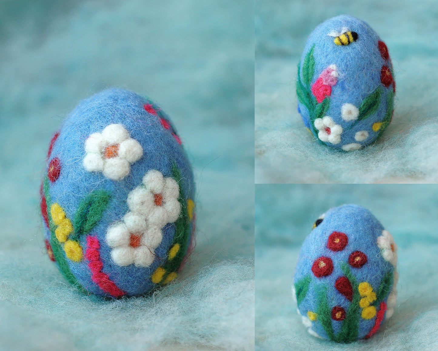 Needle felted Easter egg