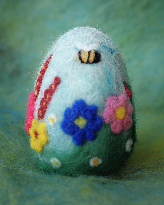 Needle felted Easter egg