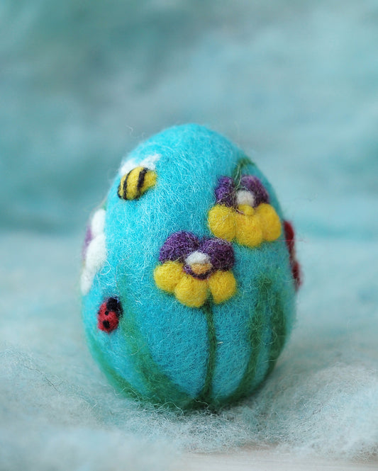 Needle felted Easter egg