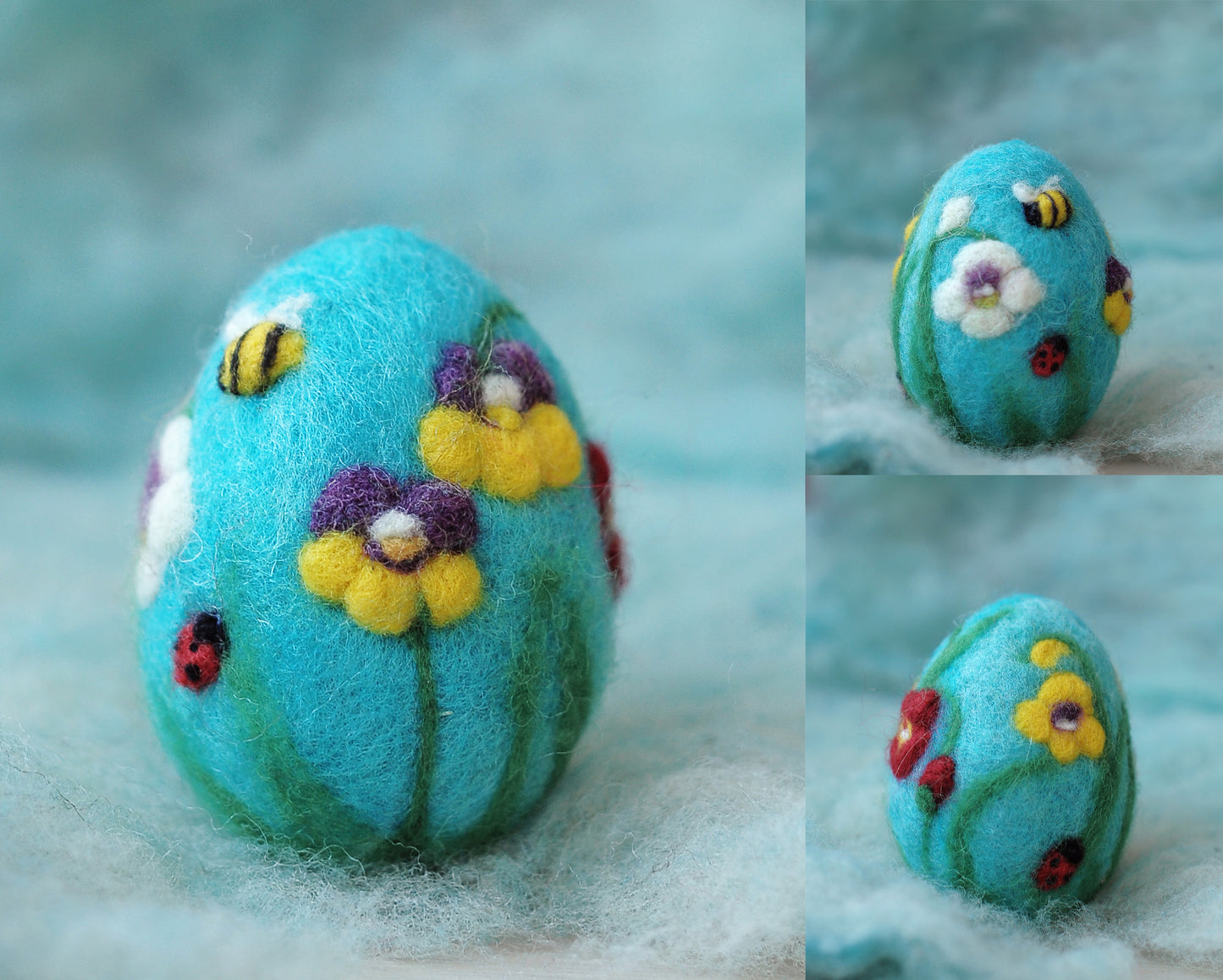 Needle felted Easter egg