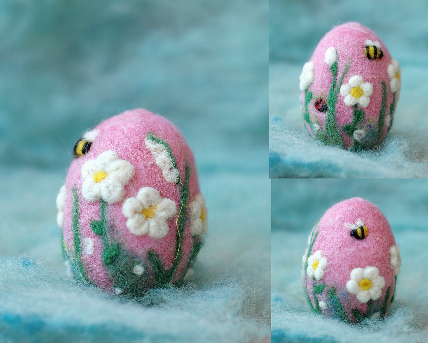 Needle felted Easter egg