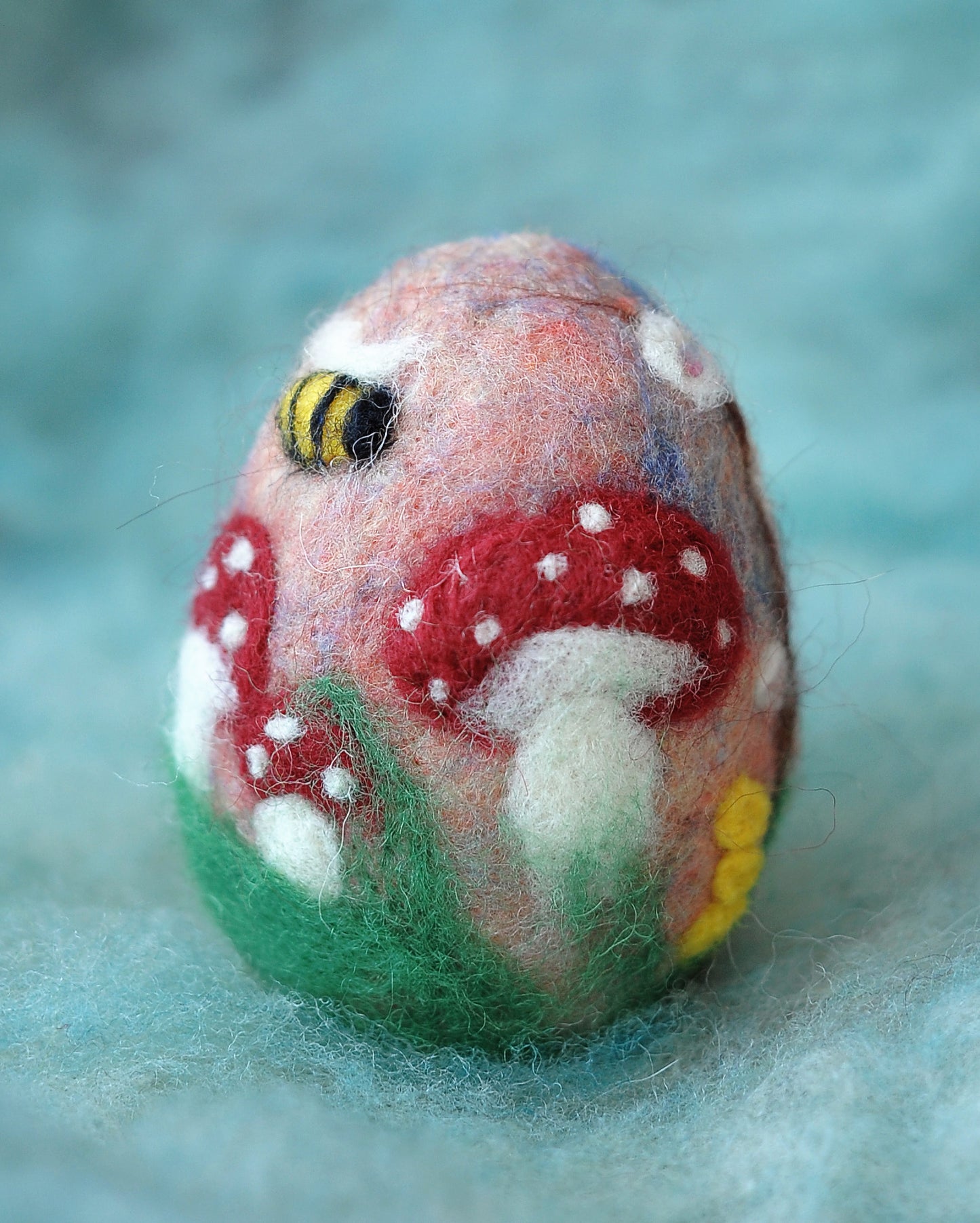 Needle felted Easter egg