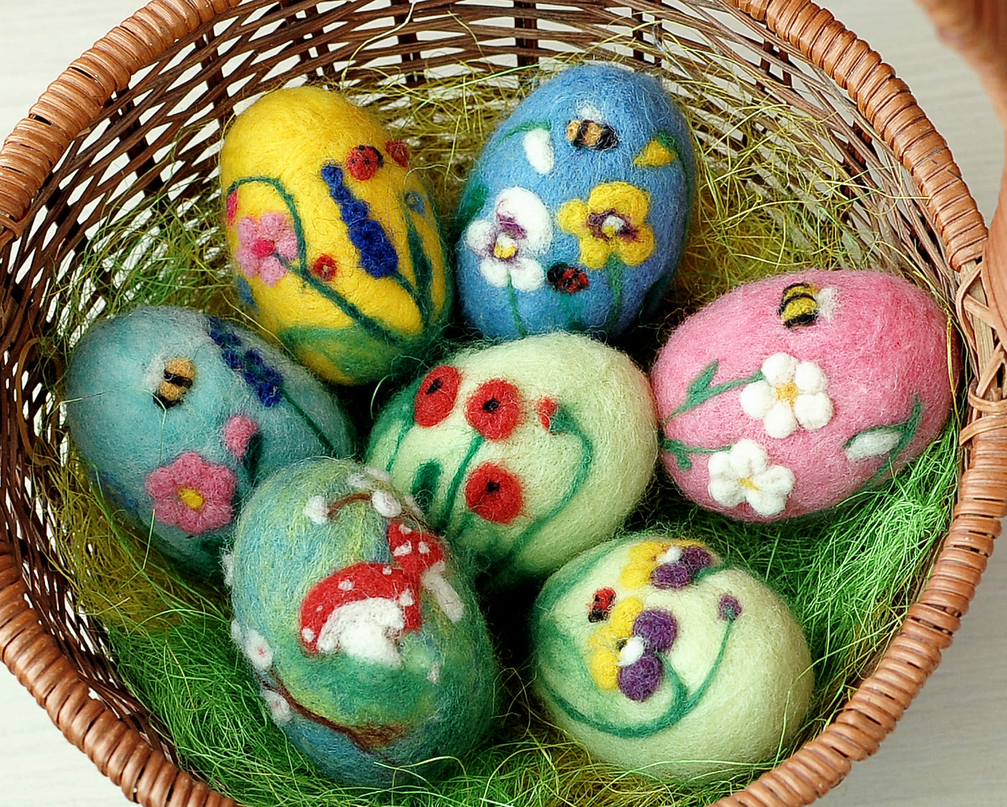 Needle felted Easter egg