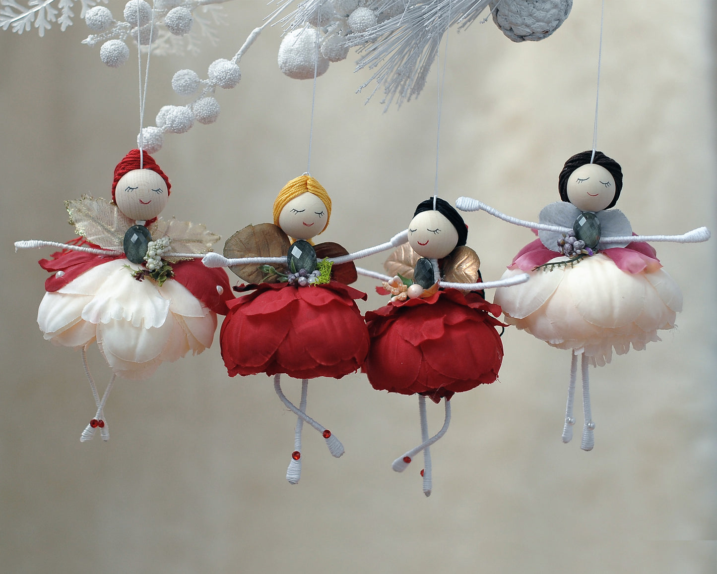 Flower ballerina dolls - Pink