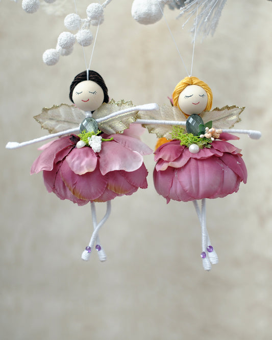 Flower ballerina dolls - Pink