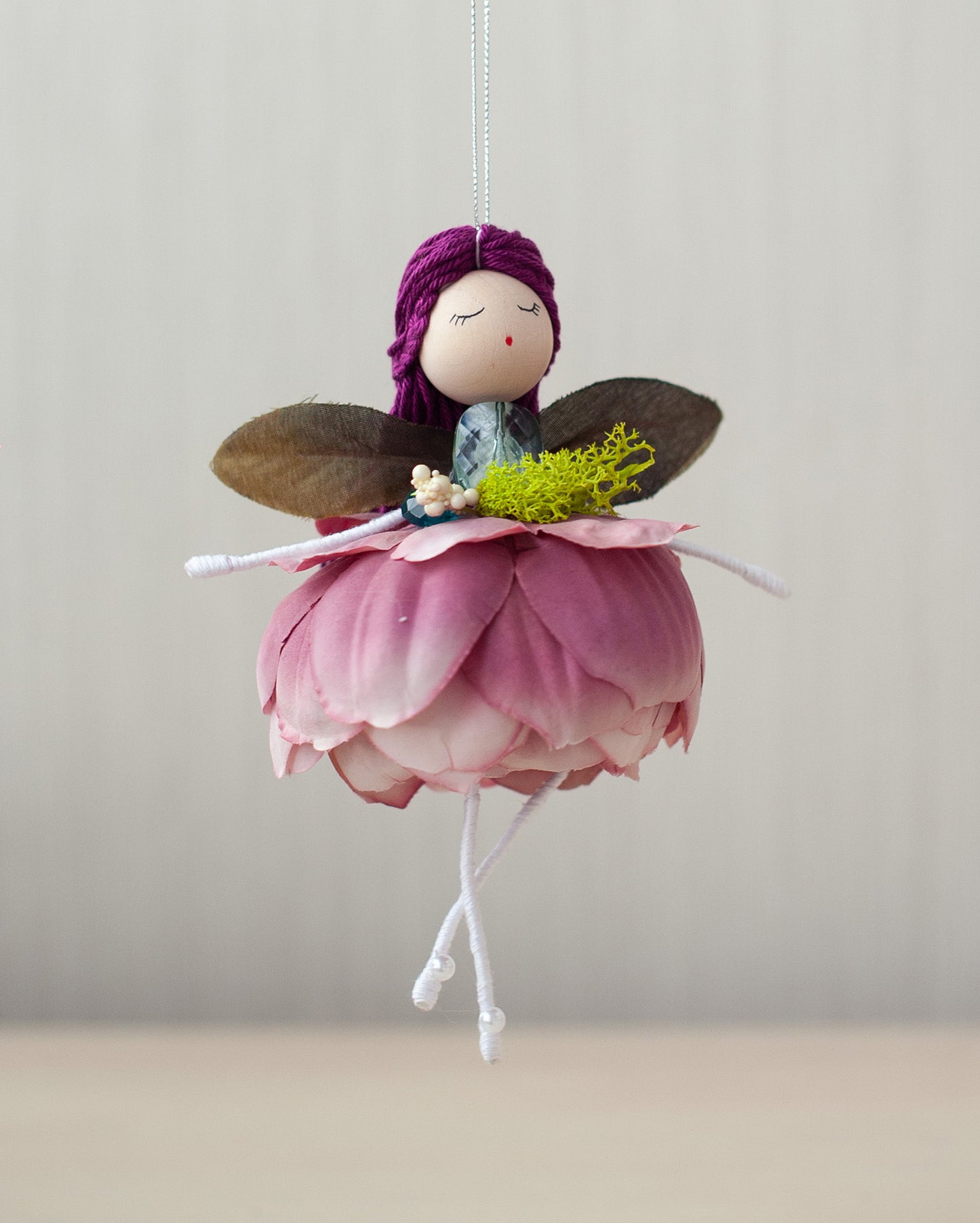 Poupées ballerines fleuries - Rose