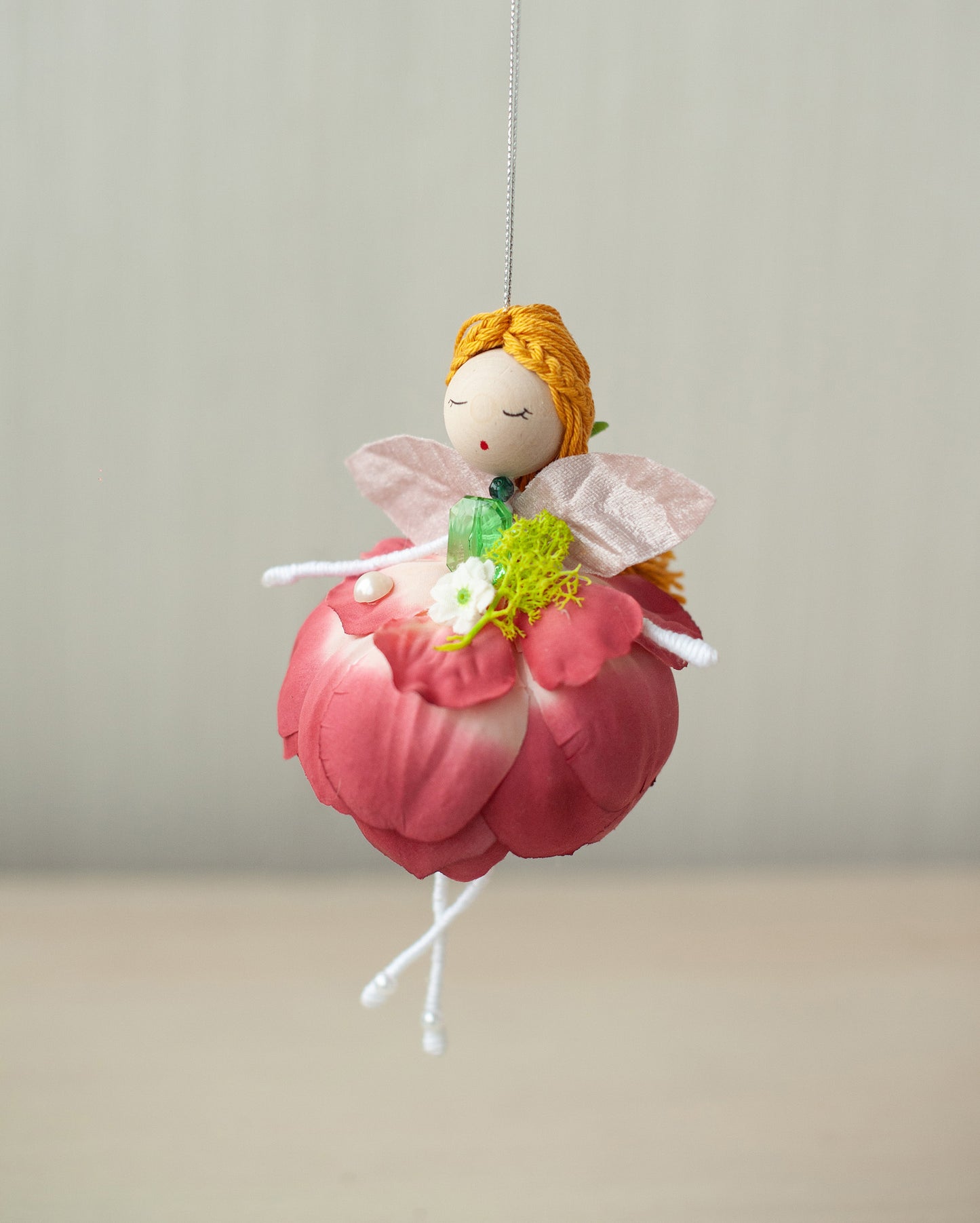 Poupées ballerines fleuries - Rose